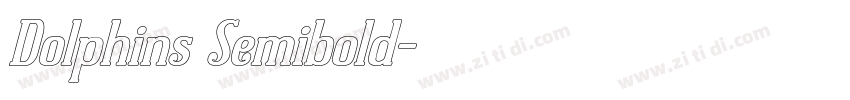 Dolphins Semibold字体转换